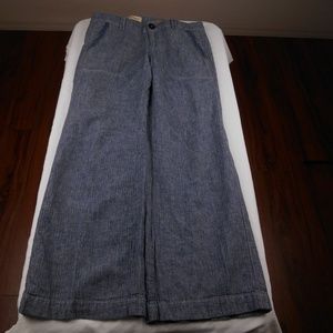 Pilcro & the letterpress linen blend wide legpants
